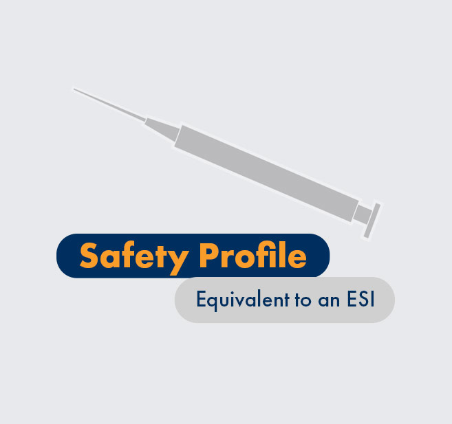 Graphic - HCP - Safety profile equivalent to an ESI