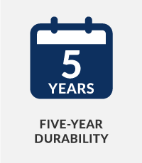 Graphic showing 5 years of durability for LSS patients treated with mild®