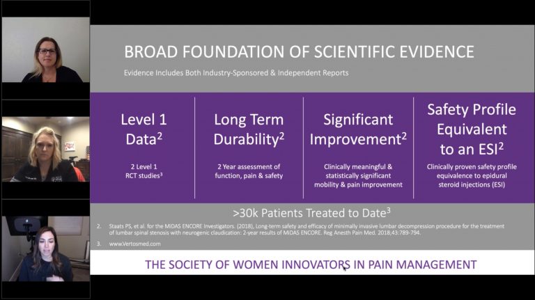 Webinar - Women Innovators in Pain Management Webinar: Expanding Opportunities to Treat LSS Patients Earlier & More Often with PILD