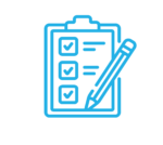 icon of an exam chart