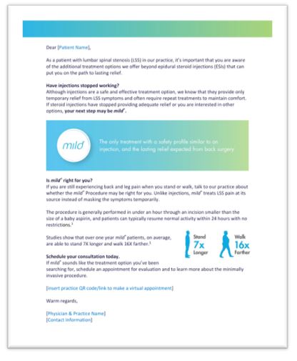 ESI Patient Outreach Letter